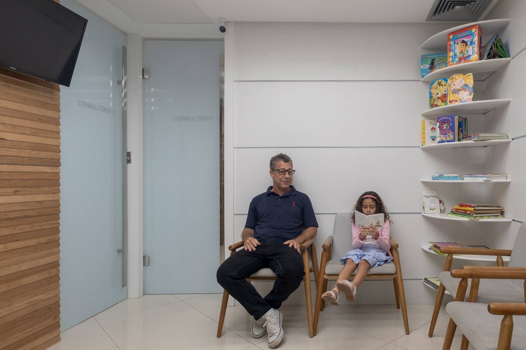Recepção com livros infantis